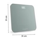 Rowenta Classic 2.0 BS1903V0 Báscula de Baño Digital, Pantalla Invisible de Fácil Lectura, Diseño Efecto Eucalipto, Alta Precisión, Encendido Automático, Plataforma Amplia y Resistente