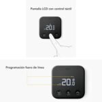 Termostato Inteligente tado° X, Termostato Ambiental con Cable, Control por App y Altavoz Inteligente (Alexa, Siri, Asistente de Google), Fácil Instalación