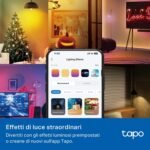 Tapo Bombilla Conectada WiFi, Bombilla LED E14 Multicolor 2500K-6500K, Regulable 40W 470Lm, Funciona con Alexa, Control por Voz, Ahorro de Energía, L430C