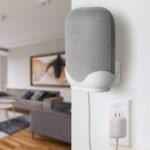 honecumi Soporte de pared para Google Nest Audio | Soporte para altavoz de escritorio Google Nest Audio | Soporte de pared para Google Nest Voice Assistant – Blanco elegante