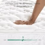 Colchón Novilla 90 x 190 de muelles ensacados, colchón híbrido de espuma, firmeza media, cómodo y transpirable, excelente sujeción, altura 20 cm