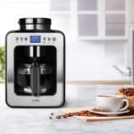 Caso 1848 Cafetera con Molinillo, Acero Inoxidable, Negro