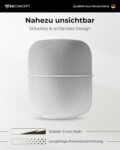 Soporte de pared para Homepod | para Apple Homepod y Homepod 2 | Óptima estancia y ahorro de espacio | Variante recta | Fabricado en Alemania blanco.