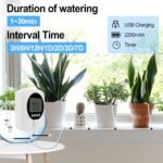 Sistema de riego automático con doble bomba, control independiente, juego de goteo, controlado, modo automático/manual para balcón, sistema de jardín