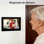 Kit Videoportero 2 Hilos con Conexión, Videoportero Mirilla y Monitor Táctil a Color de 7», Desbloqueo por App y RFID, Detección de Personas y Audio Bidireccional, WiFi6 2.4/5GHz