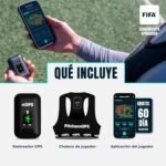 Paquete de seguimiento de jugadores de fútbol: chaleco deportivo GPS con suscripción de 12 meses, equipo de entrenamiento de fútbol para seguimiento de rendimiento y estado físico