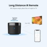 BroadLink Smart Remote Control Hub RM4 Mini TV Retroiluminado LED, Control TV Todo en Uno, Tiras LED, Aire Acondicionado, Compatible con Alexa, Google Home, IFTTT