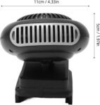 Calentador de espacio pequeño, ventilador calentador eléctrico con batería 170W 2 engranajes 18V calentador eléctrico portátil para BL1815 BL1820 BL1530 BL1840 BL1850 BL1860