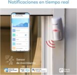 Garza Smart – Kit Sistema de Alarma Wifi para Hogar, Sirena 120 dB, Sensor de Movimiento y Apertura de Puertas/Ventanas, Alarma sin Cargos, Wifi 2.4 GHz, Control Remoto vía App