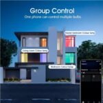 M Ledme – Bombilla LED Inteligente WiFi, No Necesita Hub, (Smarthome), Regulable, Equivalente a 80W, RGB y 2700K-6500K Blanco Frío a Cálido, Compatible con Alexa/Google Home/Siri