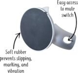 Pedestal Mount Genie para Nest Mini (2.ª generación) y Google Home Mini (1.ª generación) | Mejora el sonido y la apariencia | Soporte de montaje del limpiador para Mini (carbón)