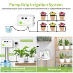 Sistema de riego automático para plantas de jardín, riego automático con bomba de goteo, juego para 16 plantas en macetas