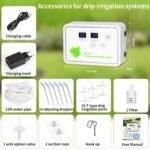Sistema de riego automático para plantas de jardín, riego automático con bomba de goteo, juego para 16 plantas en macetas