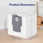 12 Bolsas de Polvo para Roborock S8+/S8 Pro Ultra/S7 MaxV Ultra/Q7 Max+/Q8 Max+/Q5 Pro+/Q5 Max+/Q10 X5+/S5+, Q7 M5+/L5+ Robot Aspirador, Bolsas de Repuesto 3.6L