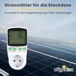 Offgridtec Medidor de electricidad para enchufe, medición de potencia, medición de consumo de energía, etc.