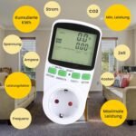 Offgridtec Medidor de electricidad para enchufe, medición de potencia, medición de consumo de energía, etc.