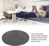 Soporte de Escritorio de Aleación de Aluminio para Homepod Mini, HomePod 1.ª y 2.ª Generación, Base Antideslizante para Mini Altavoz, Soporte Elegante (Negro)