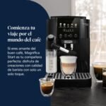 De’Longhi Magnifica Start Cafetera Superautomática, Jarra de Leche Automática LatteCrema, 4 Bebidas de un Toque, Controles Suaves al Tacto, Negro (ECAM220.91.B)