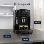 De’Longhi Magnifica Start Cafetera Superautomática, Jarra de Leche Automática LatteCrema, 4 Bebidas de un Toque, Controles Suaves al Tacto, Negro (ECAM220.91.B)