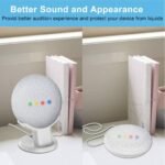 Gelink Stand Google Home Mini/Nest Mini (2.ª generación) Soporte de escritorio Accesorios Estuche (Blanco)
