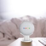 Gelink Stand Google Home Mini/Nest Mini (2.ª generación) Soporte de escritorio Accesorios Estuche (Blanco)