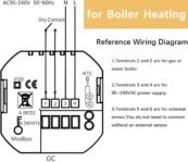 Termostato Wi-Fi – Termostato programable con pantalla táctil Serie 009 para calefacción de calderas – Compatible con Alexa, Google Home, IFTTT