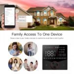 Termostato Wi-Fi – Termostato programable con pantalla táctil Serie 009 para calefacción de calderas – Compatible con Alexa, Google Home, IFTTT