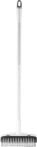 de piso con mango largo, cepillo de fregar con mango largo | Cepillo de limpieza de azulejos con raspador, fregador doméstico para limpieza de duchas, baños, terrazas, balcones y