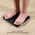 Báscula de Baño, Báscula Digital con Pantalla LED, Báscula de Peso Corporal de Alta Precisión, Máximo 180 kg, Tecnología Step-on, Negra