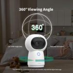 Aqara 2K G3 Cámara interior Hub, reconocimiento facial y gestos AI, control remoto IR, ángulo de visión de 360°, compatible con HomeKit Secure Video, Alexa, Google Assistant, IFTTT