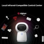 Aqara 2K G3 Cámara interior Hub, reconocimiento facial y gestos AI, control remoto IR, ángulo de visión de 360°, compatible con HomeKit Secure Video, Alexa, Google Assistant, IFTTT