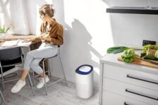 SPC ESPIRARE MAX Purificador de aire inteligente Wi-Fi para habitaciones grandes, filtración de 4 fases, filtro True HEPA 13, luz UV, súper silencioso, compatible con asistente de voz