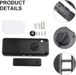 Compatible con la cerradura de puerta inteligente TTlock con diseño invisible, múltiples métodos de desbloqueo y seguridad mejorada para sus puertas de madera (Plata)