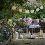 Lights4fun Guirnalda de luces conectables con 10 faroles LED blancos para interior y exterior