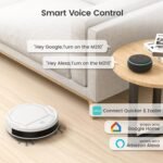 Lefant Robot Aspirador 2200Pa, Mini Robot Aspirador 120 Min Autocarga, Limpieza Zig-Zag, Silencioso, Sensor Anticolisión 6D, App/Alexa/Bluetooth, para Pelos de Mascotas y Suelos Duros, M210