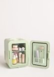 CREATE / FRIDGE MINI BOX/Mini Nevera para Cosméticos Verde Pastel/Diseño Retro, Función Frío y Calor, Capacidad 4L, Fácil de Transportar, 48W