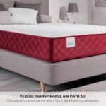 NALUI – Colchón Viscomfort Reversible Gredos 135 x 190 cm con Sistema Viscomfort, Tejido Stretch y Tejido 3D Transpirable. Altura: ±21 cm | Firmeza Media-Alta | Adaptables | Hecho en España