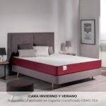 NALUI – Colchón Viscomfort Reversible Gredos 135 x 190 cm con Sistema Viscomfort, Tejido Stretch y Tejido 3D Transpirable. Altura: ±21 cm | Firmeza Media-Alta | Adaptables | Hecho en España