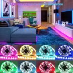 Tira LED 30M, Tira LED Bluetooth, Cambio de Color RGB con Control de App, 16 Millones de Colores, Control Remoto, Sincronización con Música, Tira LED para Dormitorio, TV, Hogar