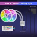 Tira LED 30M, Tira LED Bluetooth, Cambio de Color RGB con Control de App, 16 Millones de Colores, Control Remoto, Sincronización con Música, Tira LED para Dormitorio, TV, Hogar