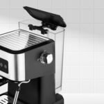 Ufesa Cafetera Monza Espresso y Cappuccino, 20 Barras, Panel Táctil Digital, Vaporera, Café Molido o Monodosis ESE, Función Taza Caliente, 1050W, Depósito 1,5L