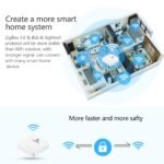 eMylo Smart Gateway 3 en 1 WiFi 2.4G ZigBee 3.0 Bluetooth 5.0, Puente Domótico Compatible con Tuya Alexa Google Home, Micro USB