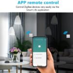 eMylo Smart Gateway 3 en 1 WiFi 2.4G ZigBee 3.0 Bluetooth 5.0, Puente Domótico Compatible con Tuya Alexa Google Home, Micro USB