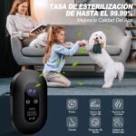 Purificador de aire Esterilizador de ozono desodorizante para el hogar, Mini esterilizador generador de ozono, Desodorizador ionizador de aire para mascotas, Auto, Baños Negro