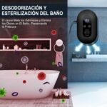 Purificador de aire Esterilizador de ozono desodorizante para el hogar, Mini esterilizador generador de ozono, Desodorizador ionizador de aire para mascotas, Auto, Baños Negro