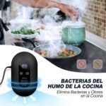 Purificador de aire Esterilizador de ozono desodorizante para el hogar, Mini esterilizador generador de ozono, Desodorizador ionizador de aire para mascotas, Auto, Baños Negro