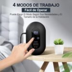 Purificador de aire Esterilizador de ozono desodorizante para el hogar, Mini esterilizador generador de ozono, Desodorizador ionizador de aire para mascotas, Auto, Baños Negro