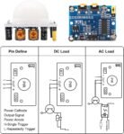 Módulo de detección de movimiento con sensor de movimiento PIR, APKLVSR 6 unidades Módulo de sensor PIR infrarrojo compatible con Arduino y Raspberry Pi
