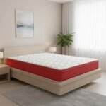 DUÉRMETE Online – Colchón Lite Reversible Viscoelástico, Firme y Cómodo, Muy Transpirable, Cara Invierno/Verano, Blanco, 135 x 190 cm