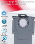 Paquete de 12 bolsas desechables de repuesto para aspiradoras Roborock Saros Z70/10/10R, S8 Max/MaxV Ultra, Q revo, Qrevo S5V/S/Plus/Pro/Master/Slim/MaxV/Curv/Edge y QV